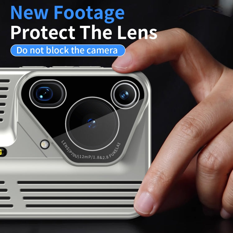 For Huawei Pura 70 Ultra Blade Cooling PC Full Coverage Phone Case(Titanium Silver) - Huawei Cases by PMC Jewellery | Online Shopping South Africa | PMC Jewellery | Buy Now Pay Later Mobicred