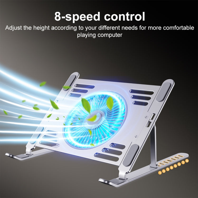 R- JUST HZ44 Aluminum Alloy Laptop Cooling Stand(Black) - free shipping - PMC Jewellery - Order now!