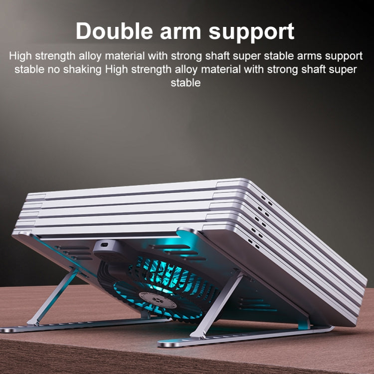 R- JUST HZ44 Aluminum Alloy Laptop Cooling Stand(Silver) - free shipping - PMC Jewellery - Order now!