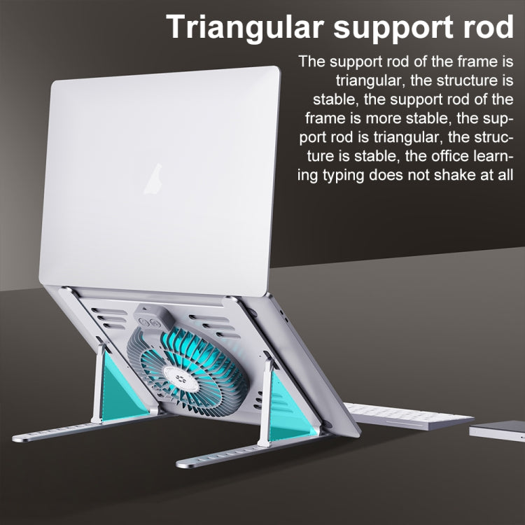 R- JUST HZ44 Aluminum Alloy Laptop Cooling Stand(Black) - free shipping - PMC Jewellery - Order now!