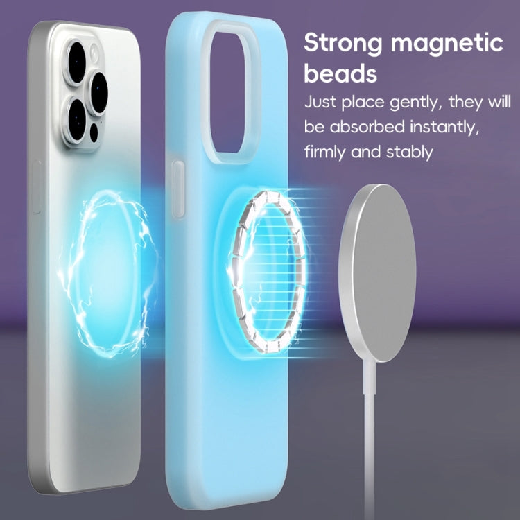 For iPhone 16 Pro Jelly Liquid Silicone MagSafe Magnetic Phone Case(White) - iPhone 16 Pro Cases by PMC TechLife | Online Shopping South Africa | PMC TechLife | Buy Now Pay Later Mobicred