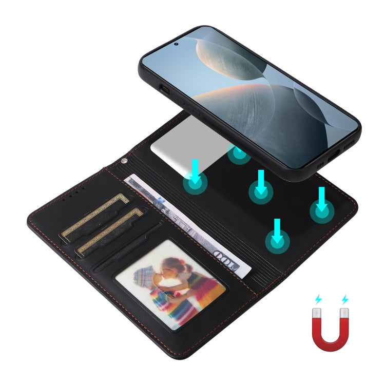 For Redmi K70 / K70 Pro BETOPNICE BN-005 2 in 1 Detachable Imitate Genuine Leather Phone Case(Black) - Xiaomi Cases by BETOPNICE | Online Shopping South Africa | PMC Jewellery | Buy Now Pay Later Mobicred