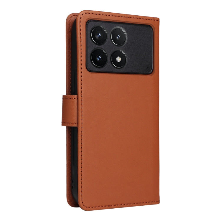 For Redmi K70 / K70 Pro BETOPNICE BN-005 2 in 1 Detachable Imitate Genuine Leather Phone Case(Brown) - free shipping - PMC Jewellery - Order now!