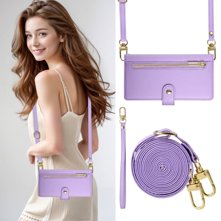 For Redmi K70 Nine Card-slot Zipper Wallet Bag Leather Phone Case(Purple) - free shipping - PMC Jewellery - Order now!
