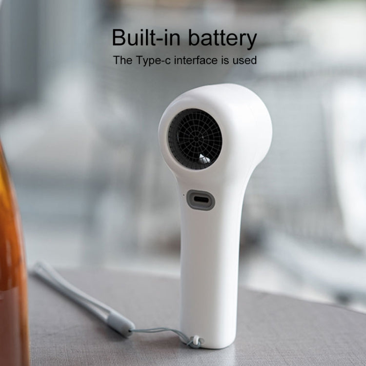 N606 Pro HD Digital Display Mini Handheld Fan(White) - Electric Fans by PMC TechLife | Online Shopping South Africa | PMC TechLife | Buy Now Pay Later Mobicred