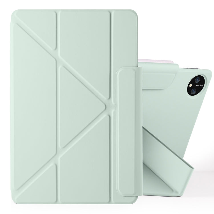 For Huawei MatePad Pro 11 2024 / 2022 Fixed Buckle Magnetic Deformation Leather Tablet Case(Baby Green) - Huawei by PMC Jewellery | Online Shopping South Africa | PMC Jewellery | Buy Now Pay Later Mobicred