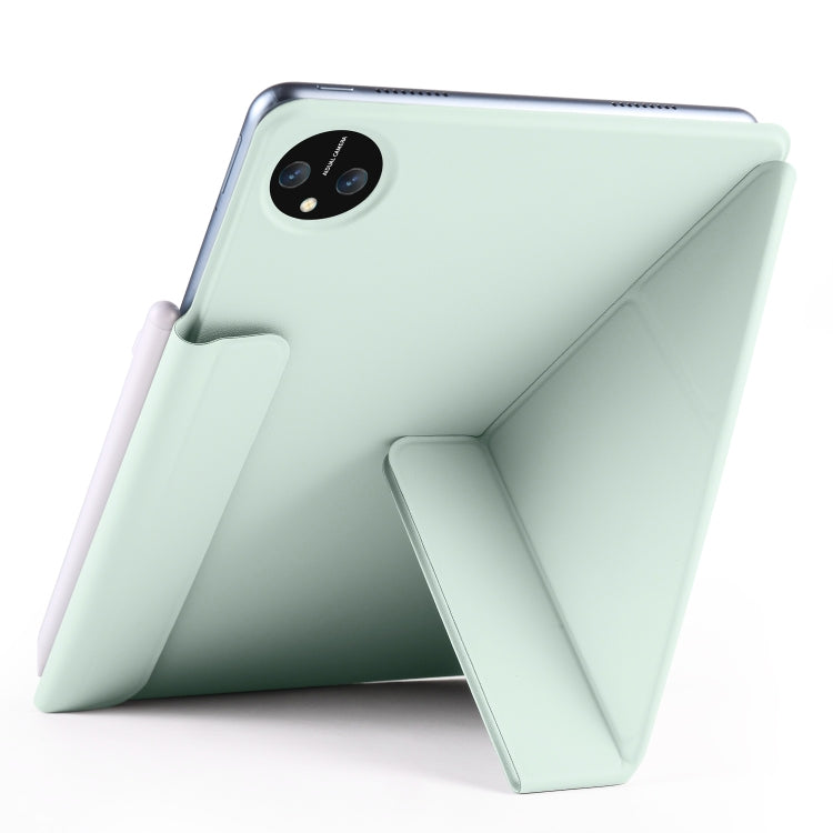 For Huawei MatePad Pro 11 2024 / 2022 Fixed Buckle Magnetic Deformation Leather Tablet Case(Baby Green) - Huawei by PMC Jewellery | Online Shopping South Africa | PMC Jewellery | Buy Now Pay Later Mobicred