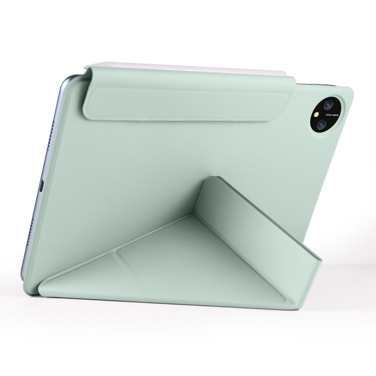 For Huawei MatePad Pro 11 2024 / 2022 Fixed Buckle Magnetic Deformation Leather Tablet Case(Baby Green) - Huawei by PMC Jewellery | Online Shopping South Africa | PMC Jewellery | Buy Now Pay Later Mobicred