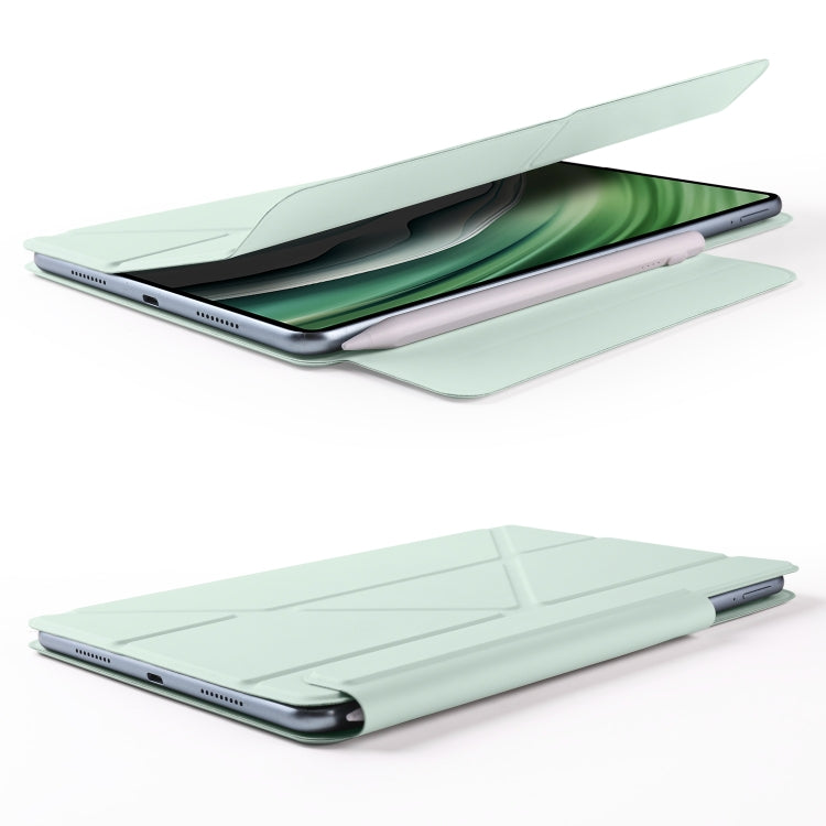 For Huawei MatePad Pro 11 2024 / 2022 Fixed Buckle Magnetic Deformation Leather Tablet Case(Baby Green) - Huawei by PMC Jewellery | Online Shopping South Africa | PMC Jewellery | Buy Now Pay Later Mobicred