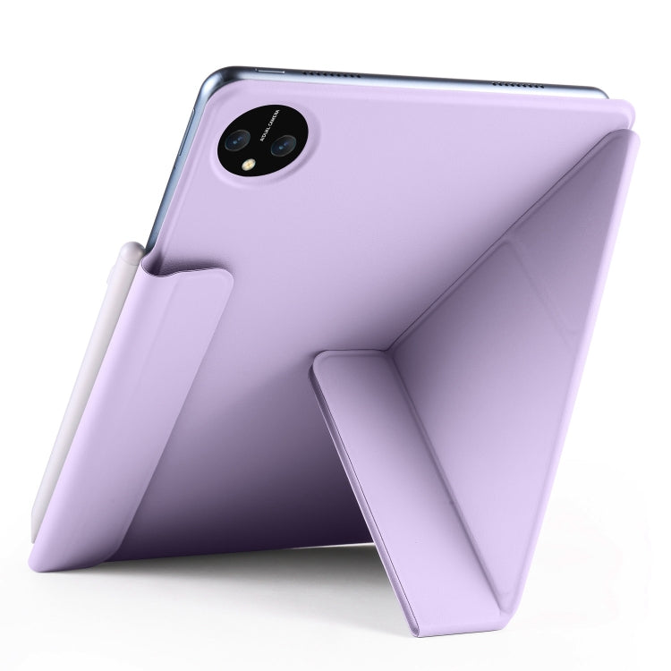 For Huawei MatePad Pro 11 2024 / 2022 Fixed Buckle Magnetic Deformation Leather Tablet Case(Purple) - Huawei by PMC Jewellery | Online Shopping South Africa | PMC Jewellery | Buy Now Pay Later Mobicred