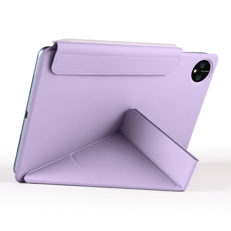 For Huawei MatePad Pro 11 2024 / 2022 Fixed Buckle Magnetic Deformation Leather Tablet Case(Purple) - Huawei by PMC Jewellery | Online Shopping South Africa | PMC Jewellery | Buy Now Pay Later Mobicred