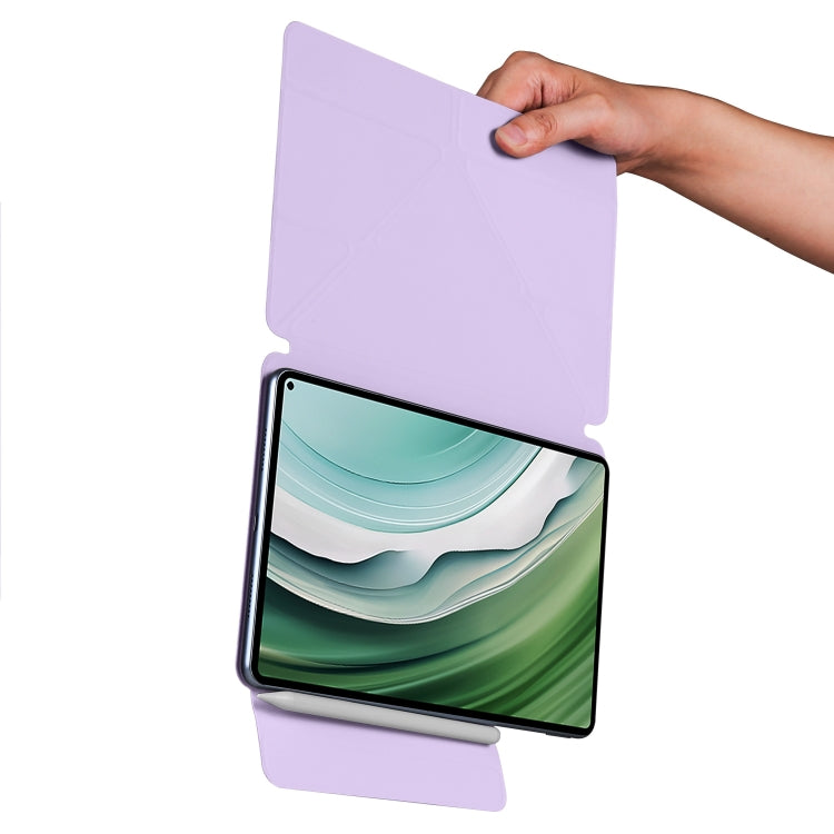 For Huawei MatePad Pro 11 2024 / 2022 Fixed Buckle Magnetic Deformation Leather Tablet Case(Purple) - Huawei by PMC Jewellery | Online Shopping South Africa | PMC Jewellery | Buy Now Pay Later Mobicred