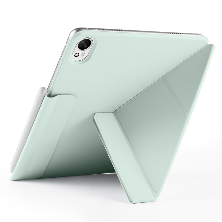 For Huawei MatePad 11.5 / 11.5S Fixed Buckle Magnetic Deformation Leather Tablet Case(Baby Green) - Huawei by PMC TechLife | Online Shopping South Africa | PMC TechLife | Buy Now Pay Later Mobicred