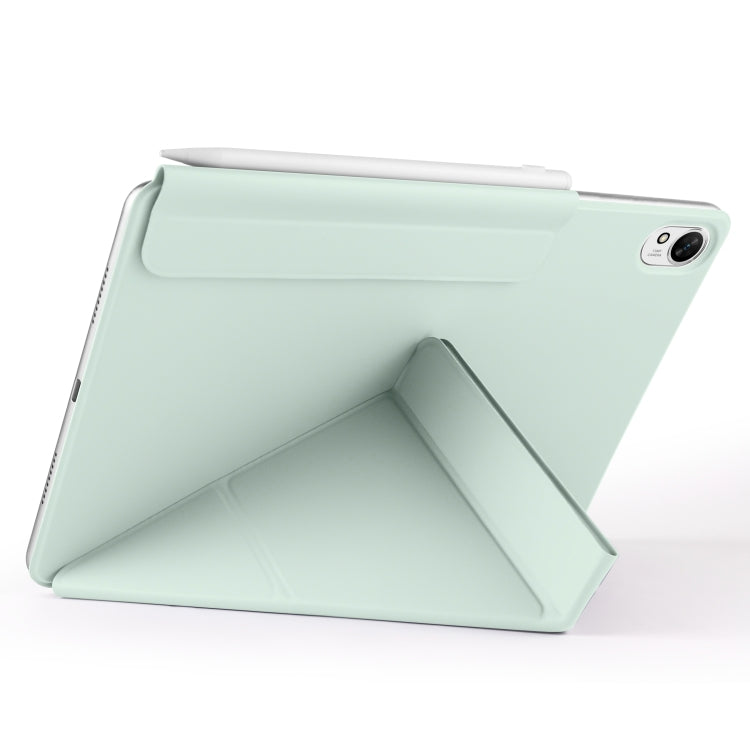 For Huawei MatePad 11.5 / 11.5S Fixed Buckle Magnetic Deformation Leather Tablet Case(Baby Green) - Huawei by PMC TechLife | Online Shopping South Africa | PMC TechLife | Buy Now Pay Later Mobicred
