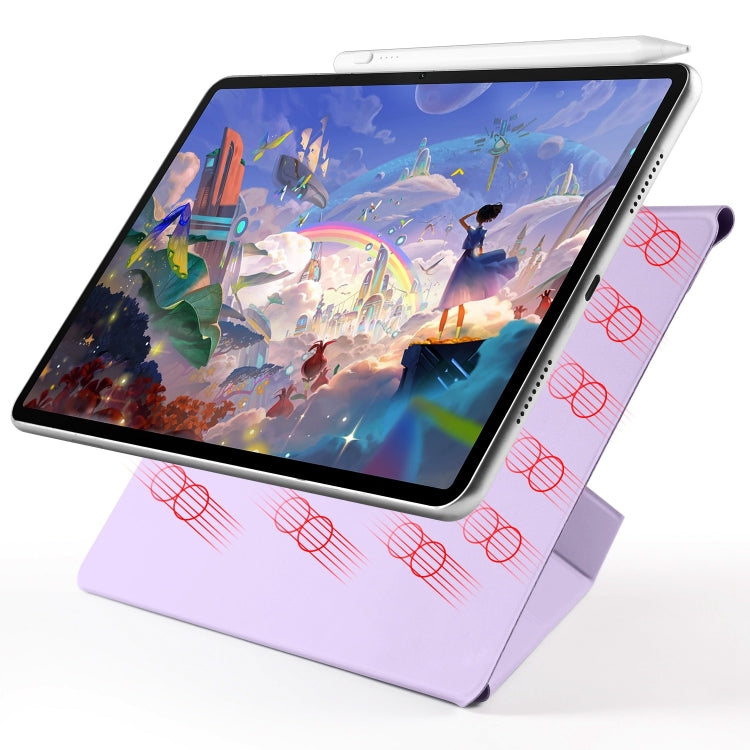 For Huawei MatePad 11.5 / 11.5S Fixed Buckle Magnetic Deformation Leather Tablet Case(Purple) - Huawei by PMC TechLife | Online Shopping South Africa | PMC TechLife | Buy Now Pay Later Mobicred
