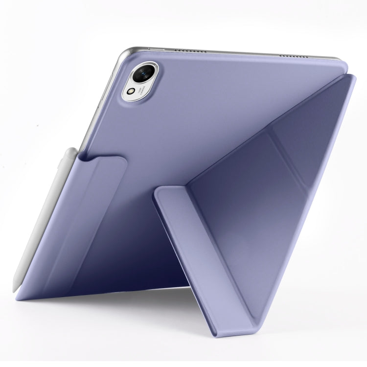 For Huawei MatePad 11.5 / 11.5S Fixed Buckle Magnetic Deformation Leather Tablet Case(Lavender Purple) - Huawei by PMC TechLife | Online Shopping South Africa | PMC TechLife | Buy Now Pay Later Mobicred