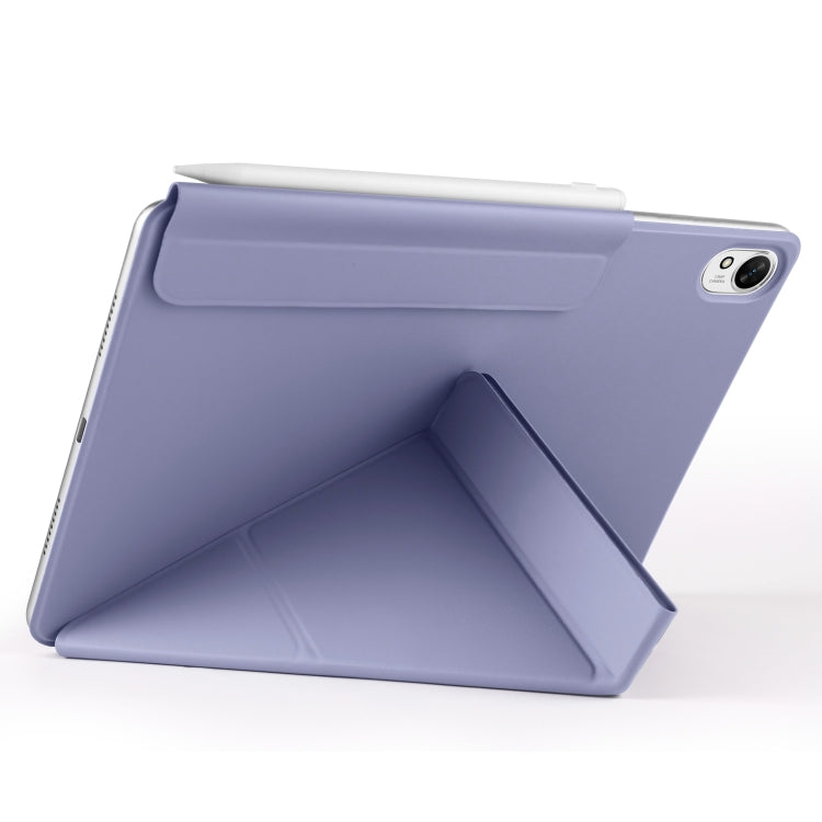 For Huawei MatePad 11.5 / 11.5S Fixed Buckle Magnetic Deformation Leather Tablet Case(Lavender Purple) - Huawei by PMC TechLife | Online Shopping South Africa | PMC TechLife | Buy Now Pay Later Mobicred