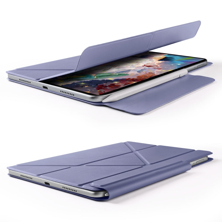 For Huawei MatePad 11.5 / 11.5S Fixed Buckle Magnetic Deformation Leather Tablet Case(Lavender Purple) - Huawei by PMC TechLife | Online Shopping South Africa | PMC TechLife | Buy Now Pay Later Mobicred