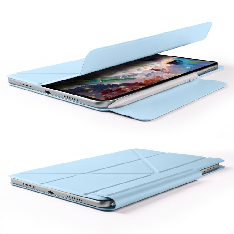 For Huawei MatePad Air 11.5 2023 Fixed Buckle Magnetic Deformation Leather Tablet Case(Ice Blue) - Huawei by PMC TechLife | Online Shopping South Africa | PMC TechLife | Buy Now Pay Later Mobicred