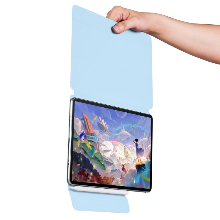 For Huawei MatePad Air 11.5 2023 Fixed Buckle Magnetic Deformation Leather Tablet Case(Ice Blue) - Huawei by PMC TechLife | Online Shopping South Africa | PMC TechLife | Buy Now Pay Later Mobicred