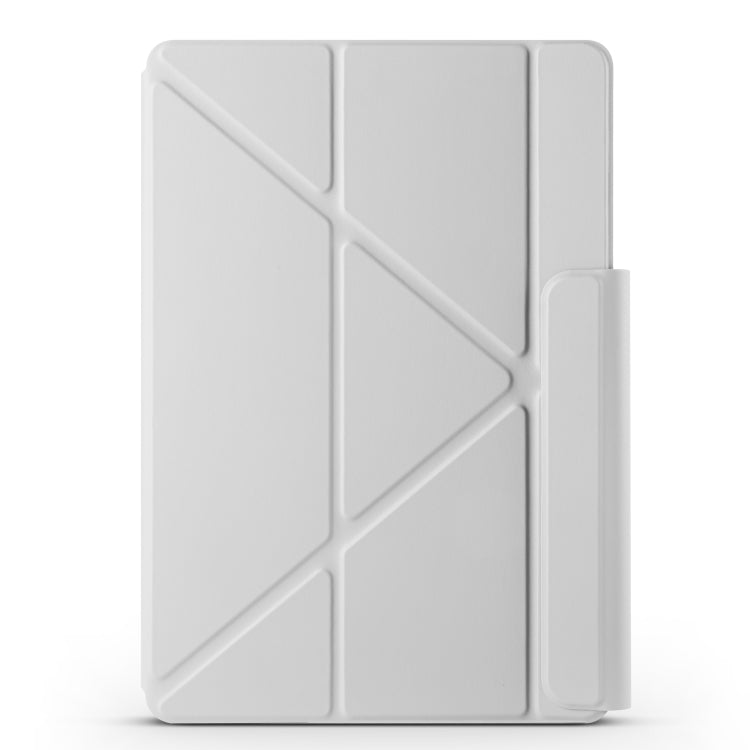 For Huawei MatePad Air 11.5 2023 Fixed Buckle Magnetic Deformation Leather Tablet Case(Grey) - Huawei by PMC TechLife | Online Shopping South Africa | PMC TechLife | Buy Now Pay Later Mobicred