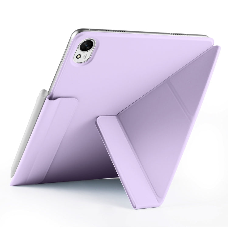 For Huawei MatePad Air 11.5 2023 Fixed Buckle Magnetic Deformation Leather Tablet Case(Purple) - Huawei by PMC TechLife | Online Shopping South Africa | PMC TechLife | Buy Now Pay Later Mobicred