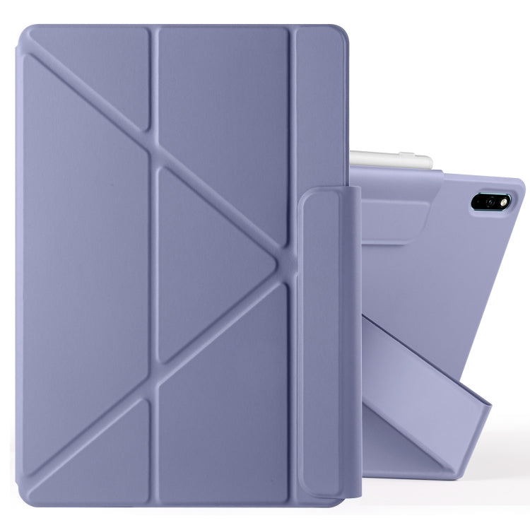 For Huawei MatePad 11 2021 Fixed Buckle Magnetic Deformation Leather Tablet Case(Lavender Purple) - free shipping - PMC TechLife - Order now!