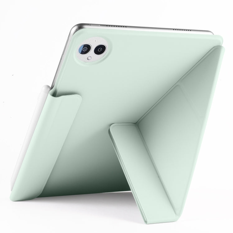 For Huawei MatePad Pro 13.2 2023 Fixed Buckle Magnetic Deformation Leather Tablet Case(Baby Green) - Huawei by PMC TechLife | Online Shopping South Africa | PMC TechLife | Buy Now Pay Later Mobicred