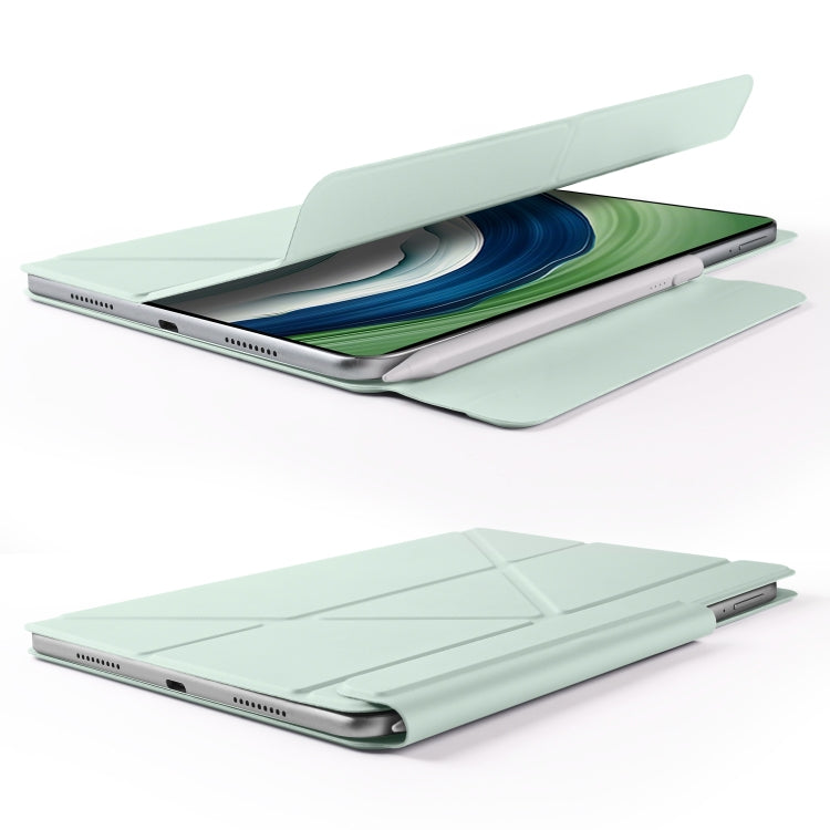 For Huawei MatePad Pro 13.2 2023 Fixed Buckle Magnetic Deformation Leather Tablet Case(Baby Green) - Huawei by PMC TechLife | Online Shopping South Africa | PMC TechLife | Buy Now Pay Later Mobicred