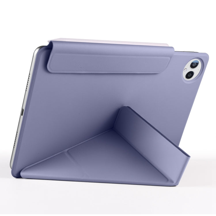 For Huawei MatePad Pro 13.2 2023 Fixed Buckle Magnetic Deformation Leather Tablet Case(Lavender Purple) - Huawei by PMC TechLife | Online Shopping South Africa | PMC TechLife | Buy Now Pay Later Mobicred