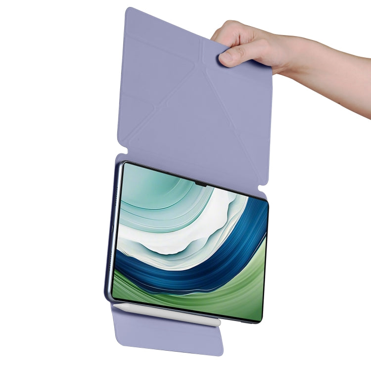 For Huawei MatePad Pro 13.2 2023 Fixed Buckle Magnetic Deformation Leather Tablet Case(Lavender Purple) - Huawei by PMC TechLife | Online Shopping South Africa | PMC TechLife | Buy Now Pay Later Mobicred