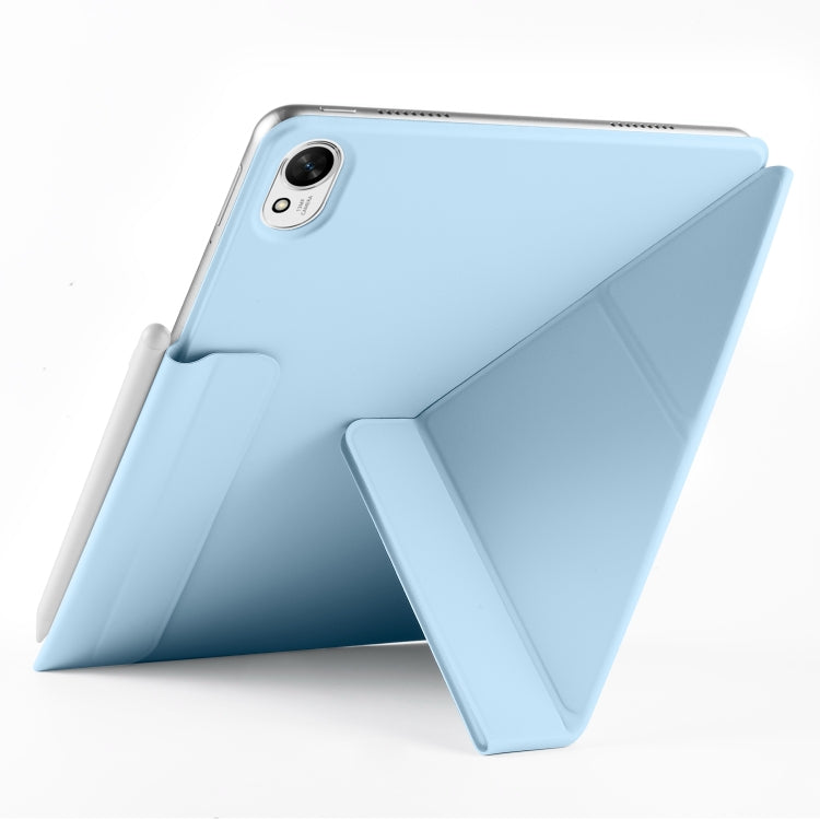 For Huawei MatePad Air 12 2024 Fixed Buckle Magnetic Deformation Leather Tablet Case(Ice Blue) - Huawei by PMC TechLife | Online Shopping South Africa | PMC TechLife | Buy Now Pay Later Mobicred