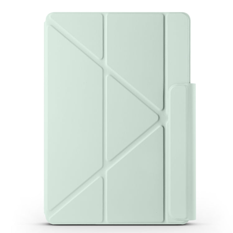 For Huawei MatePad Air 12 2024 Fixed Buckle Magnetic Deformation Leather Tablet Case(Baby Green) - Huawei by PMC TechLife | Online Shopping South Africa | PMC TechLife | Buy Now Pay Later Mobicred