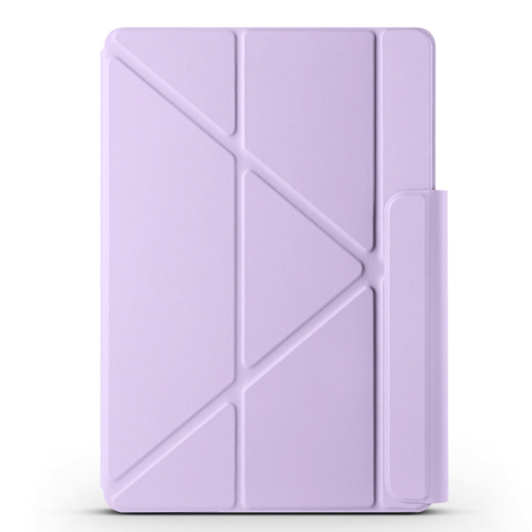 For Huawei MatePad Air 12 2024 Fixed Buckle Magnetic Deformation Leather Tablet Case(Purple) - Huawei by PMC TechLife | Online Shopping South Africa | PMC TechLife | Buy Now Pay Later Mobicred