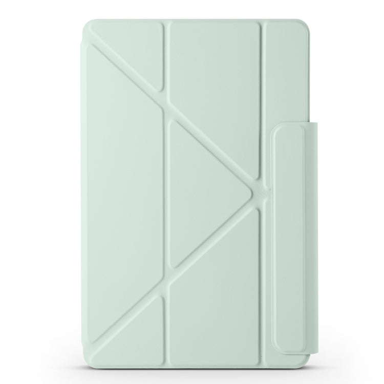 For Huawei MatePad Pro 12.2 2024 Fixed Buckle Magnetic Deformation Leather Tablet Case(Baby Green) - Huawei by PMC TechLife | Online Shopping South Africa | PMC TechLife | Buy Now Pay Later Mobicred