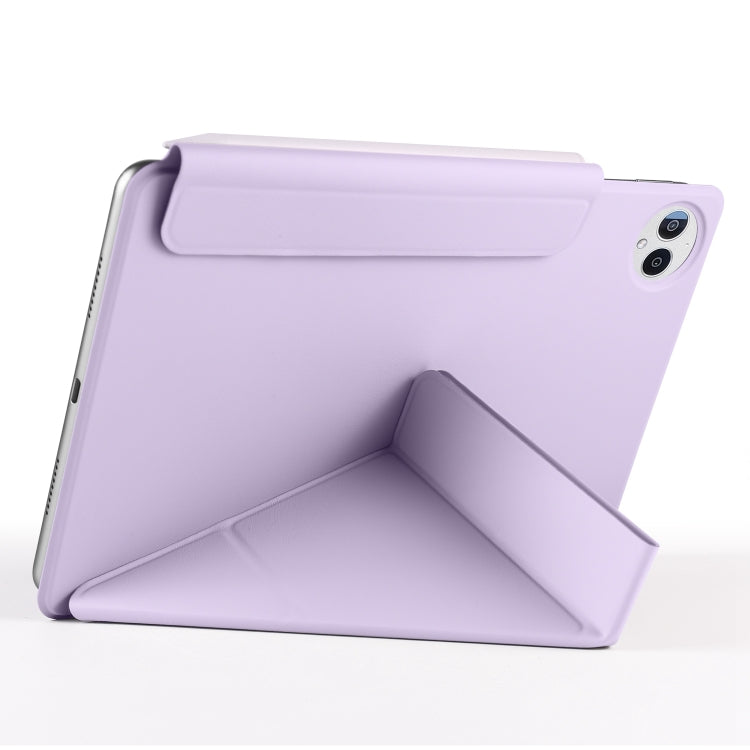 For Huawei MatePad Pro 12.2 2024 Fixed Buckle Magnetic Deformation Leather Tablet Case(Purple) - Huawei by PMC TechLife | Online Shopping South Africa | PMC TechLife | Buy Now Pay Later Mobicred