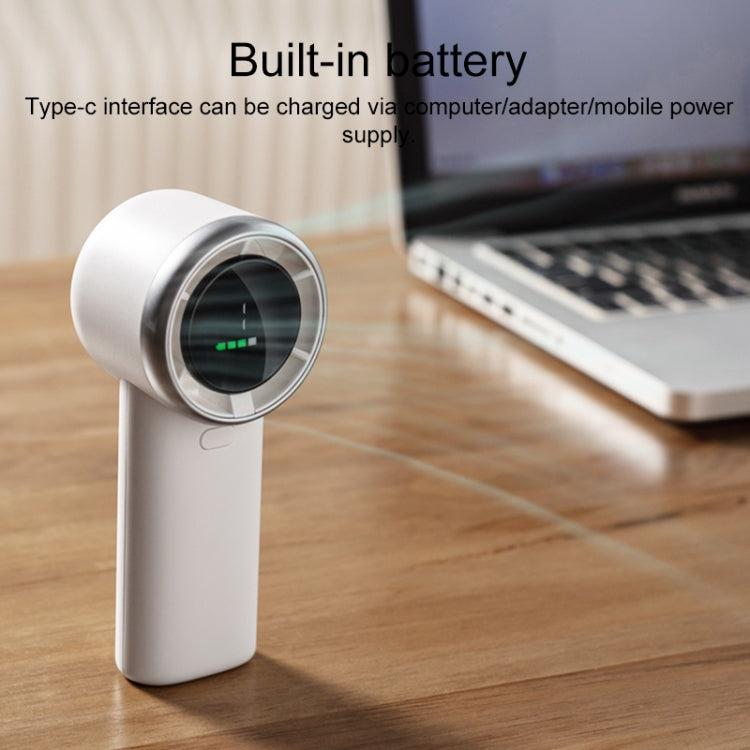 N603 HD Digital Display Handheld Turbine Fan(White) - Electric Fans by PMC TechLife | Online Shopping South Africa | PMC TechLife | Buy Now Pay Later Mobicred