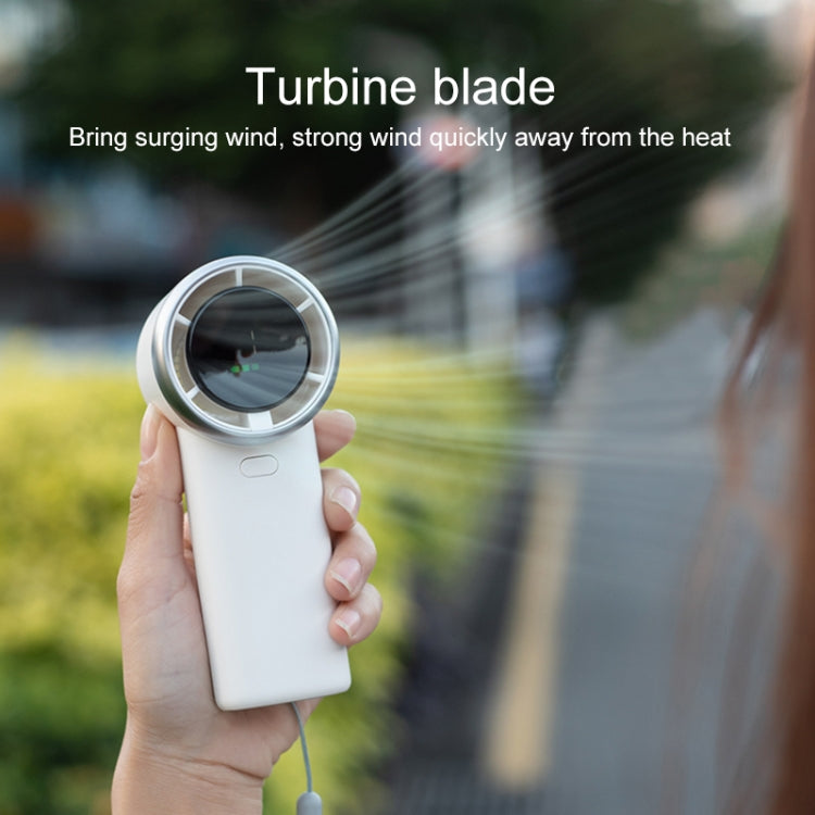 N603 HD Digital Display Handheld Turbine Fan(Green) - Electric Fans by PMC TechLife | Online Shopping South Africa | PMC TechLife | Buy Now Pay Later Mobicred