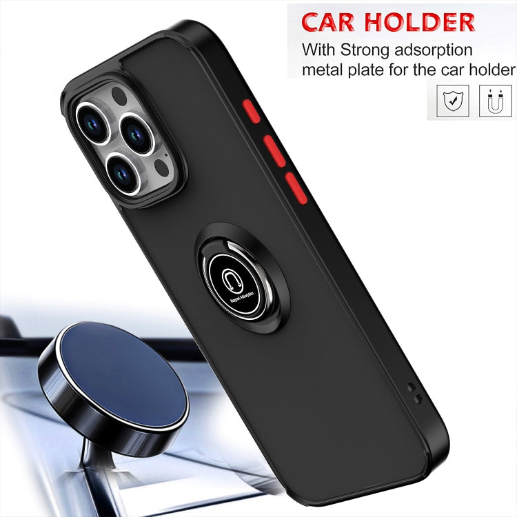 For iPhone 16 Pro Max Q Shadow 1 Series TPU + PC Phone Case with Ring(Black+Red) - iPhone 16 Pro Max Cases by PMC TechLife | Online Shopping South Africa | PMC TechLife | Buy Now Pay Later Mobicred