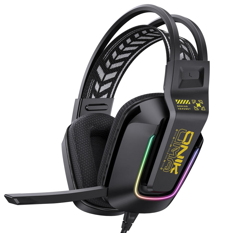 ONIKUMA X13 RGB Colorful Lighting Wired Gaming Headset with Microphone, Length:2.2m(Black) - free shipping - PMC Jewellery - Order now!