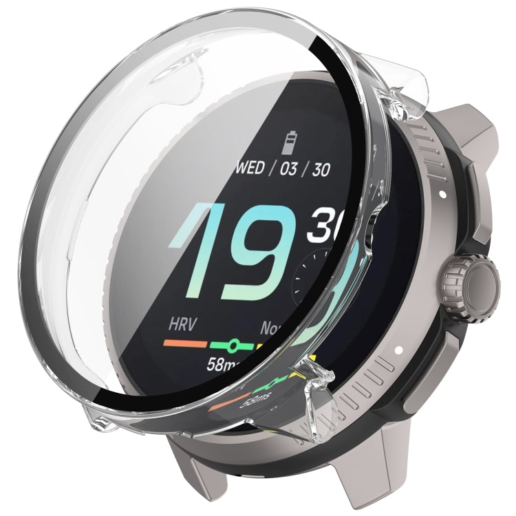 For Suunto Race S PC + Tempered Glass Film Integrated Watch Protective Case(Transparent) - Watch Case by PMC TechLife | Online Shopping South Africa | PMC TechLife | Buy Now Pay Later Mobicred