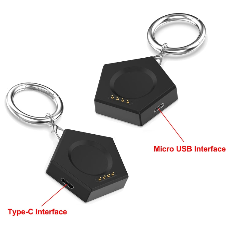 For OnePlus Watch 3 Portable Smart Watch Charger(Black) - Charger by PMC TechLife | Online Shopping South Africa | PMC TechLife | Buy Now Pay Later Mobicred