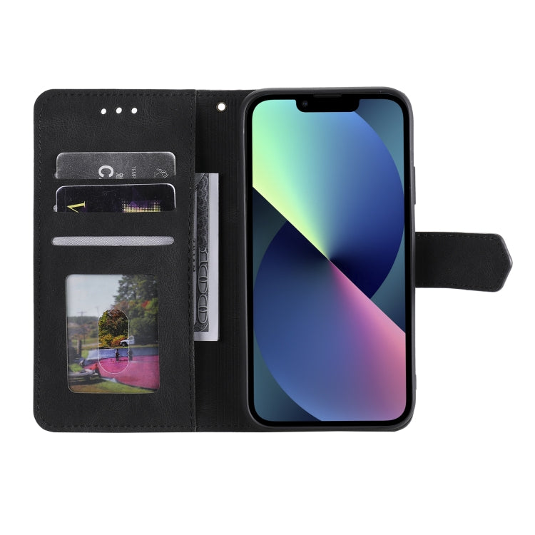 For iPhone 16 Pro Max Nail Skin Feel Stitching Calf Texture Leather Phone Case(Black) - iPhone 16 Pro Max Cases by PMC TechLife | Online Shopping South Africa | PMC TechLife | Buy Now Pay Later Mobicred