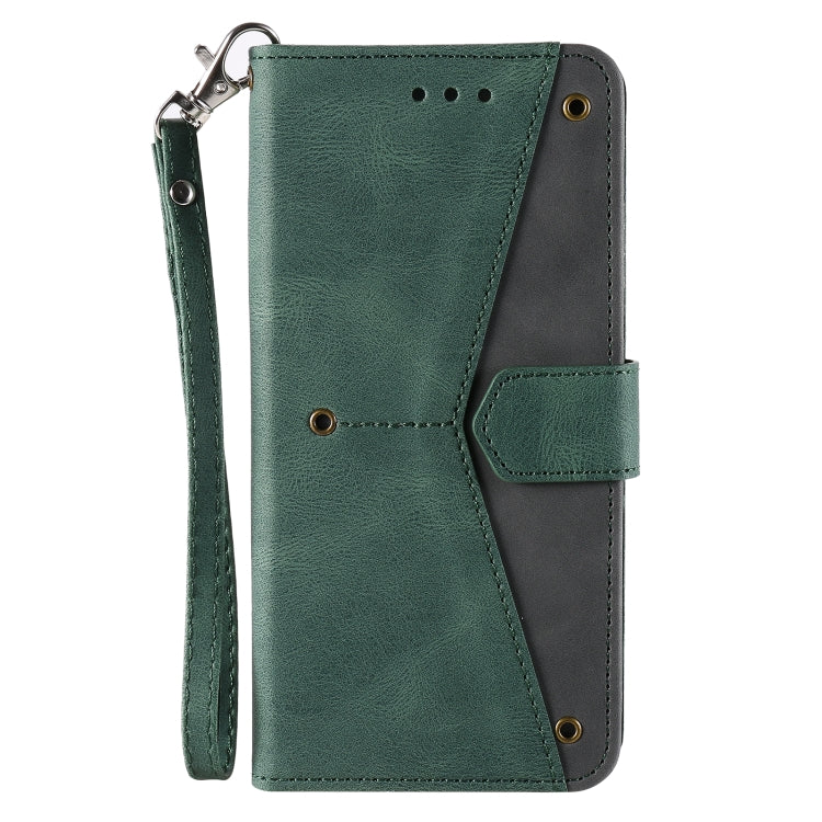For iPhone 16 Plus Nail Skin Feel Stitching Calf Texture Leather Phone Case(Green) - free shipping - PMC TechLife - Order now!