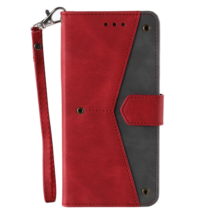 For iPhone 16 Nail Skin Feel Stitching Calf Texture Leather Phone Case(Red) - iPhone 16 Cases by PMC TechLife | Online Shopping South Africa | PMC TechLife | Buy Now Pay Later Mobicred