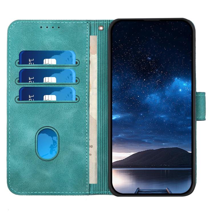 For iPhone 17 Pro Max YX0080 Grid Butterfly Embossed Pattern Flip Leather Phone Case with Lanyard(Light Blue) - free shipping - PMc TechLife - Order now!