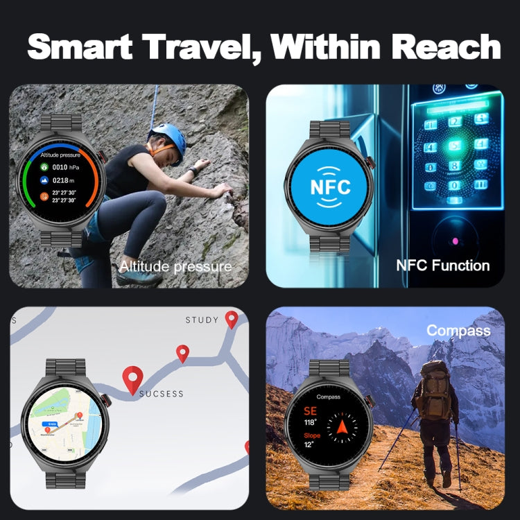 LF38 1.6 inch IPS Screen Steel Strap Smart Watch Supports Blood Oxygen Monitoring(Silver) - free shipping - PMC TechLife - Order now!