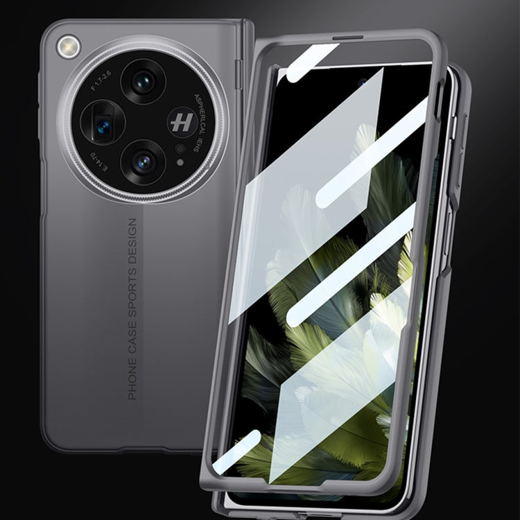 For OPPO Find N3 GKK Integrated Magnetic Blade Ultra-thin Full Coverage Phone Case(Grey) - OPPO Cases by GKK | Online Shopping South Africa | PMC Jewellery | Buy Now Pay Later Mobicred