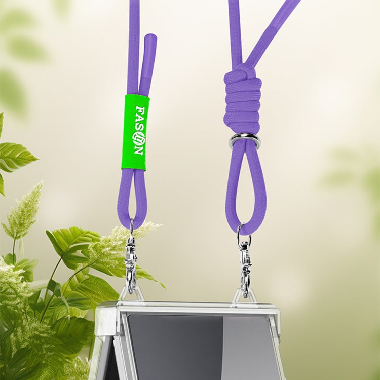 For Samsung Galaxy Z Flip4 GKK Airbag Hinge Full Coverage Phone Case with Crossbody Rope(Black) - free shipping - PMC Jewellery - Order now!