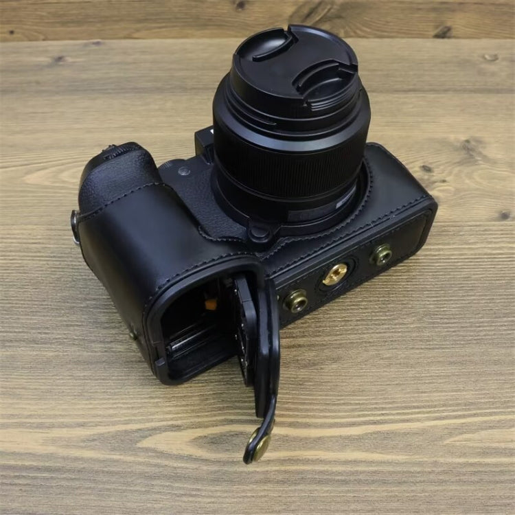 For FUJIFILM X-S20 Full Body Leather Camera Case Bag with Strap(Black) - free shipping - PMC TechLife - Order now!